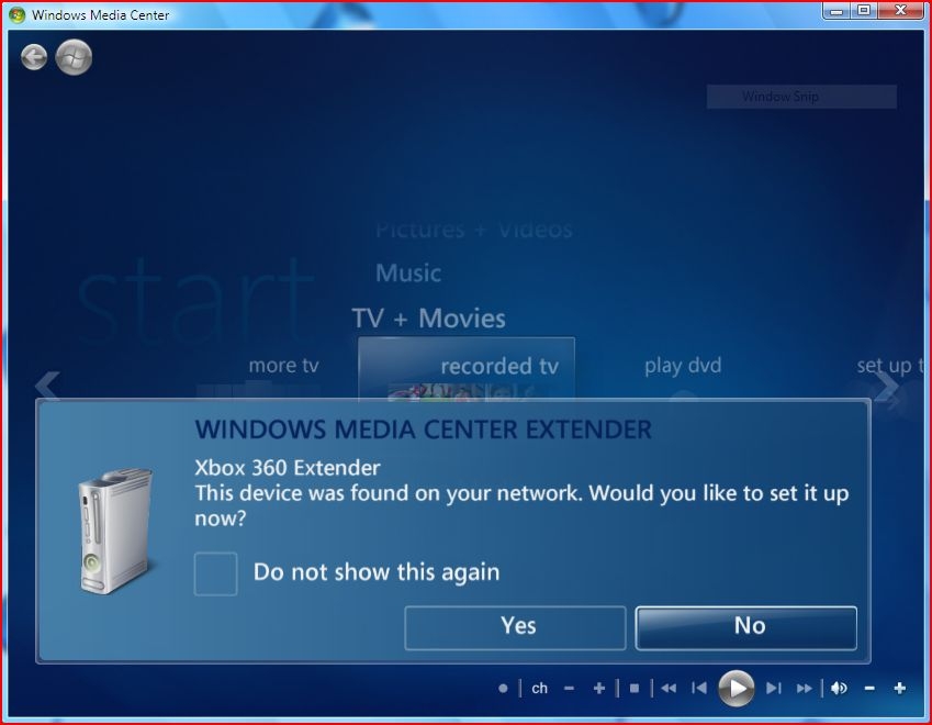 windows media center extender software download